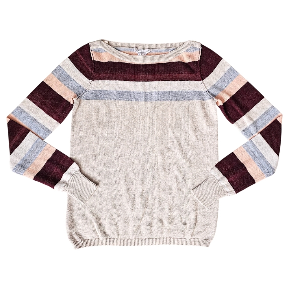 BCBGeneration Colorblock Boat Neck Sweater - Size M
